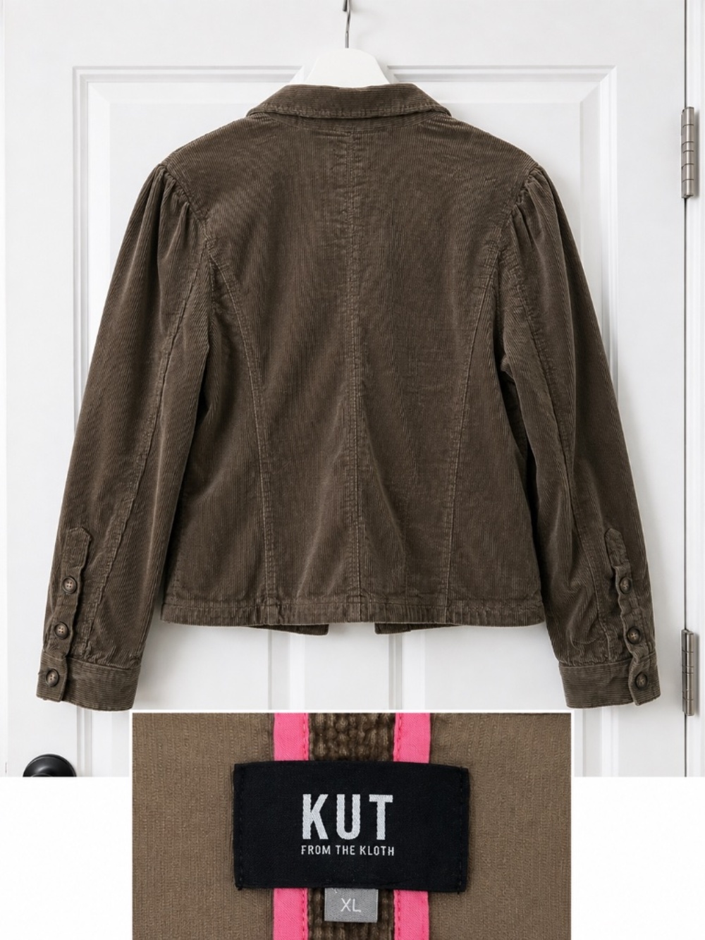 KUT From The Kloth Corduroy Jacket Women’s XL Button Front - Picture 2 of 2